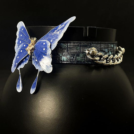 Handmade Soap Butterfly Accessory Choker - Tobestyles